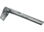 Gardinenstangenhalter GARDINIA "Winkelträger 3-läufig" Gr. 1, silber (silberfarben), L:11cm, Gardinenstangenhalterungen, Gardinenstangenhalter, Serie Flächenvorhang-Technik Atlanta 3-läufig