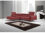 Ecksofa EGOITALIANO "Claudie, Designsofa mit extrakomfortablem Sitzkomfort, L-Form", rot (burgundy), B:268cm H:97cm T:226cm, Luxus-Microfaser (100% Polyester) Leder »BULL« (echtes Rindsleder). Geschliffenes, pigmentiertes und behandeltes Rindsleder mit einer Dicke von 1, 3-1, 5 mm. Dieses Leder zeigt eine ziemlich weiche Hand mit einem halb undurchsichtigen Aussehen. Es handelt sich um ein geschüt