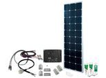 Solaranlage PHAESUN "SPR Caravan Kit, Solar Peak SOL81 110 W", silber (silber, weiß), Solarmodule, Solaranlage