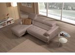 Ecksofa EGOITALIANO "Soul, Design und Sitzkomfort auf hohem Niveau, tolle Details, L-Form", beige (safari), B:250cm H:99cm T:166cm, Leder »BULL« (echtes Rindsleder). Geschliffenes, pigmentiertes und behandeltes Rindsleder mit einer Dicke von 1, 3-1, 5 mm. Dieses Leder zeigt eine ziemlich weiche Hand mit einem halb undurchsichtigen Aussehen. Es handelt sich um ein geschütztes Leder. Eine leichte De