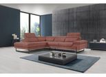 Ecksofa EGOITALIANO "Queenie, extravagantes Sofa mit erstklassigem Sitzkomfort, L-Form", braun (cedar wood), B:284cm H:95cm T:108cm, Luxus-Microfaser (100% Polyester) Leder »BULL« (echtes Rindsleder). Geschliffenes, pigmentiertes und behandeltes Rindsleder mit einer Dicke von 1, 3-1, 5 mm. Dieses Leder zeigt eine ziemlich weiche Hand mit einem halb undurchsichtigen Aussehen. Es handelt sich um ein