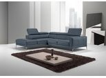 Ecksofa EGOITALIANO "Claudie, Designsofa mit extrakomfortablem Sitzkomfort, L-Form", grau (smoke), B:268cm H:97cm T:226cm, Luxus-Microfaser (100% Polyester) Leder »BULL« (echtes Rindsleder). Geschliffenes, pigmentiertes und behandeltes Rindsleder mit einer Dicke von 1, 3-1, 5 mm. Dieses Leder zeigt eine ziemlich weiche Hand mit einem halb undurchsichtigen Aussehen. Es handelt sich um ein geschützt