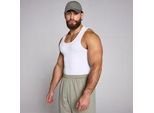 MP Men's Lift Ribbed Muscle Fit Tank - White - L