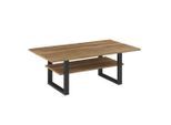 Ambia Garden Loungetisch, Akazie, Holz, Metall, Akazie, vollmassiv, rechteckig, 115x46x65 cm, FSC 100%, wetterfest, Loungemöbel, Loungetische