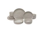 Novel Kombiservice Colori grigio, Grau, Keramik, 24-teilig, Uni, 550 ml, Lfgb, lebensmittelecht, Essen & Trinken, Geschirr, Geschirr-Sets, Kombiservice