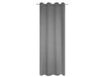 Schmidt W. Gmbh , Grau , Textil , Punkte , 135x245 cm , Heimtextilien, Vorhänge, Fertigvorhänge, Ösenvorhänge