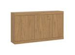 Möbelix , Eichefarben , Holzwerkstoff , 5 Fächer , 1 Schublade(n) Schubladen , 160x91.6x41.8 cm ,
