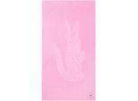 Strandtuch LACOSTE "LSPORT", gelato, B:90cm L:160cm, Frottier, Baumwolle, Handtücher, Strandtuch, mit Label-Applikationen