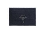 Joop! Badteppich Cornflower, Schwarz, Textil, Blume, rechteckig, 50x60 cm, Made in Germany, für Fußbodenheizung geeignet, rutschhemmend, Badtextilien, Badematten