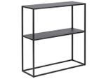 Mid.you Konsolentisch, Schwarz, Metall, eckig, 79.5x80.5x26 cm, Wohnzimmer, Wohnzimmertische, Konsolentische