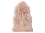 Linea Natura Schaffell, Rosa, Fell, Tierform, 60x90 cm, Oeko-Tex® Standard 100, für Fußbodenheizung geeignet, pflegeleicht, Teppiche & Böden, Teppiche, Fellteppiche