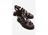 Pelsa Leder Multi-Riemen-Sandale