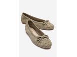 Nopos Leder Cap-Toe Ballerina