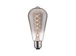 PAULMANN LED-Leuchtmittel "Rustic Shine ST64 170lm 4,2W 1800K S smoke 230V", anthrazit, L:14,3cm Ø:6,4cm, Leuchtmittel