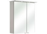 Spiegelschrank SAPHIR "mit 2 LED-Leuchten", lack weiß hochglanz, B:60cm H:78cm T:20cm, Holzwerkstoff, Schränke, Spiegelschrank