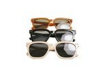 Sonnenbrille URBAN CLASSICS "Urban Classics Unisex Sunglasses Chicago 3-Pack", Damen, orange (schwarz, braun, lightbeige), Sonnenbrillen Sonnenbrille