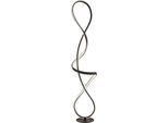 GLOBO LIGHTING Stehlampe "SWIRL", schwarz matt, H: 132,5cm, 1 Stk., Leuchten, Stehlampe Wohnzimmer Schlafzimmer Flur Design-Leuchte, Stehlampe