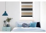 Doppelrollo MYDECO "Just-Triple" Gr. 1, braun (cappuccino, weiß), B:100cm H:160cm, Polyester, Rollos, Doppelrollo