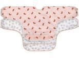 Lätzchen LÄSSIG "Little Forest, Hase", Baby, rosa (rose), Polyester, Lätzchen Lätzchen, langärmelig, mit integriertem Auffangschutz; PETA-approved vegan