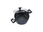 neuetischkultur Bratentopf mit Deckel Marble Black 20 cm