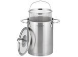 Spargeltopf HANSEATIC "hanseatic, Ø 16 x H 21,0 cm, Inhalt ca. 4,2 Ltr.", silber (silberfarben), Ø:16cm, Töpfe, Spargeltopf, Spargel- und Spaghettitopf mit Einsatz und Literskala, rostfrei