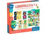 Spiel CLEMENTONI "Education, Lernspiel 8 in 1", bunt, Spiele, Kinder, Spiel, Made in Europe