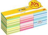 Post-it Haftnotiz-Würfel Set farbig sortiert, 76 x 76 mm, 6 Würfel à 450 Blatt, haftstark, repositionierbar & rückstandsfrei ablösbar, PEFC-zertifiziert
