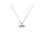 Edelstahlkette URBAN CLASSICS "Urban Classics Unisex Boss Necklace", rosa (gold), Halsketten, Damen, onesize, Zink, Edelstahlkette