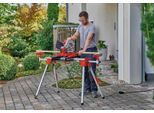 Sägeuntergestell EINHELL "MSS 1610", bunt (rot, silberfarben), B:69,5cm H:85,5cm T:123cm, Edelstahl, Kunststoff, Untergestelle