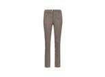 2-in-1-Hose GOLDNER "Hose in weicher, stretchbequemer Qualität", Damen, Gr. 48, N-Gr, braun (mocca, gemustert), Obermaterial: 70% Polyester PES. 18% Viskose CV. 10% Baumwolle CO. 2% Elasthan EL., normal, Hosen, Ohne