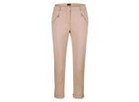 7/8-Hose GOLDNER "Baumwollhose mit Formbund", Damen, Gr. 54, N-Gr, beige (sand), Obermaterial: 97% Baumwolle CO. 3% Elasthan EL., normal, Hosen 7/8-Hose, Ohne