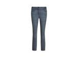 7/8-Hose GOLDNER "Verkürzte Jeanshose ANNA", Damen, Gr. 46, N-Gr, grau (hellgrau), Obermaterial: 97% Baumwolle CO. 3% Elasthan EL., normal, Hosen 7/8-Hose, Ohne