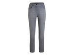7/8-Hose GOLDNER "Slim Fit Jeans BELLA mit Dehnbund", Damen, Gr. 54, N-Gr, grau (hellgrau), Obermaterial: 56% Baumwolle CO. 27% Polyester PES. 14% Viskose CV. 3% Elasthan EL., normal, Hosen 7/8-Hose, Ohne