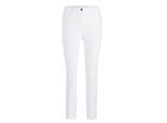 7/8-Hose GOLDNER "Kurzgröße Slim Fit Jeans BELLA mit Dehnbund", Damen, Gr. 23, K-Gr, weiß, Obermaterial: 56% Baumwolle CO. 27% Polyester PES. 14% Viskose CV. 3% Elasthan EL., normal, Hosen 7/8-Hose, Ohne
