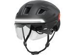 Fahrradhelm ABUS "HYP-E ACE" Gr. L, grau (grau (volcano titan)), Helme, L Kopfumfang: 57cm - 61cm