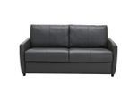 Xora Schlafsofa, Dunkelgrau, Textil, Leder, Kombination Echtleder/Lederlook, 2-Sitzer, 182x91x99 cm, Bettfunktion erhältlich, Kinder- & Jugendzimmer, Jugendmöbel, Jugendsofas