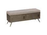 Livetastic Garderobenbank, Grau, Metall, Textil, 1-Sitzer, 120x47.5x39 cm, Truhe im Sitz, Garderobe, Garderobenbänke