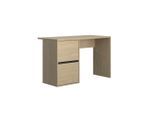 Möbelix , Schwarz, Eichefarben , Holzwerkstoff , Holzoptik , rechteckig , 120x75x56 cm , Stauraum , Büromöbel, Schreibtische, Schreibtische