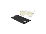 Sonnenbrille URBAN CLASSICS "Urban Classics Unisex Sunglasses Saint Tropez", Damen, transparent, gold, Sonnenbrillen Sonnenbrille