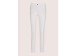 Regular-fit-Jeans MADELEINE "Jeans Slim Fit Five-Pocket-Hose", Damen, Gr. 17, N + K Gr, weiß, Obermaterial: 83% Baumwolle CO. 15% Polyester PES. 2% Elasthan EL., Modern, normal, Jeans, 5 Pocket Jeans mit Spitze