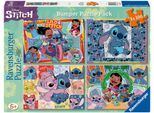 Puzzle RAVENSBURGER "Disney Stitch, Aloha", bunt, Puzzles, KinderB:36cm H:26cm, Pappe, Motiv, Made in Europe, B:36cm H:26cm