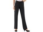 Bügelfaltenhose COME ON, Damen, Gr. 24, Kurzgrößen, schwarz, 65% Polyester, 32% Viskose, 3% Elasthan, meliert, unifarben, lang, Hosen