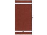 Duschtuch LACOSTE "LCASUAL", terrebattue, B:70cm L:140cm, Frottier, Obermaterial: 100% Baumwolle, Handtücher, mit Label-Applikationen und Bordüre