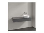 Villeroy und Boch Antao Waschtisch-Unterschrank K12150GK 120x19x50cm, Hahnloch, Waschbeckenplattenfarbe Lack, anthracite matt lacquer