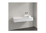 Villeroy und Boch Antao Waschtisch-Unterschrank K12150MT 120x19x50cm, Hahnloch, Waschbeckenplattenfarbe Lack, white matt lacquer