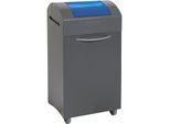 Wertstoffsammler, flammverlöschend, BxT 380 x 320 mm, Volumen 60 l, Einwurf enzianblau kaiserkraft