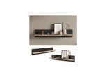 Vicco Wandregal Amber Eiche Wotan Anthrazit 100 x 20 cm Wandhalterung