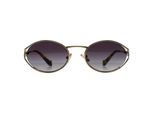 Miu Miu MU52YS ZVN5D1 messing goud donkerbruin zonnebril