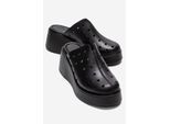 Nives Leder-Keilabsatz-Sandale