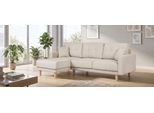 Ecksofa HOME AFFAIRE "TRIPLO optionale Schlafsofa mit Bettkasten, Maße B/T/H: 234/164/89 cm", beige, B:234cm H:89cm T:164cm, 88% Polyester, 9% Rayon, 3% Nylon, Sofas, Ecksofa, L-Form wahlweise mit Bettfunktion - Liegefläche 132x210 cm